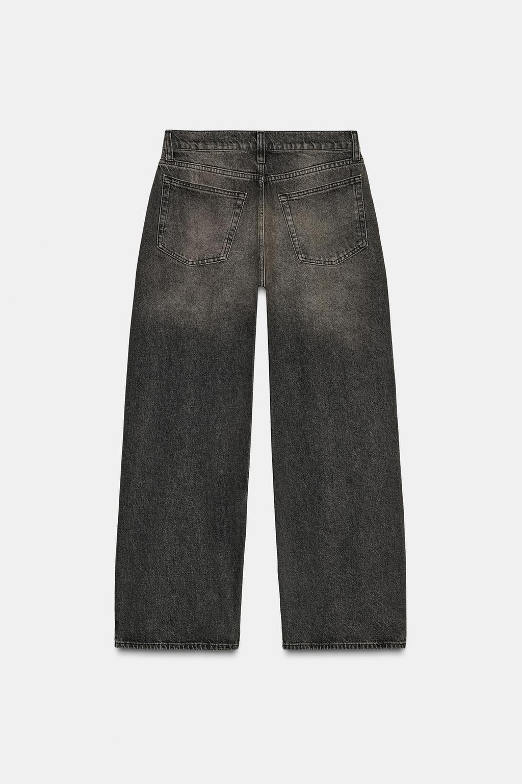 ДЖИНСЫ ZW COLLECTION WIDE LEG СО СРЕДНЕЙ ПОСАДКОЙ И ВЫТАЧКАМИ