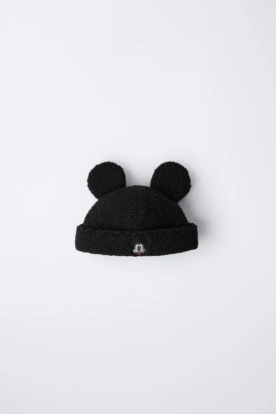 Шапка с искусственным мехом и вышивкой mickey mouse © disney