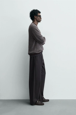 Джемпер в полоску из смесовой шерсти- Заказать в России