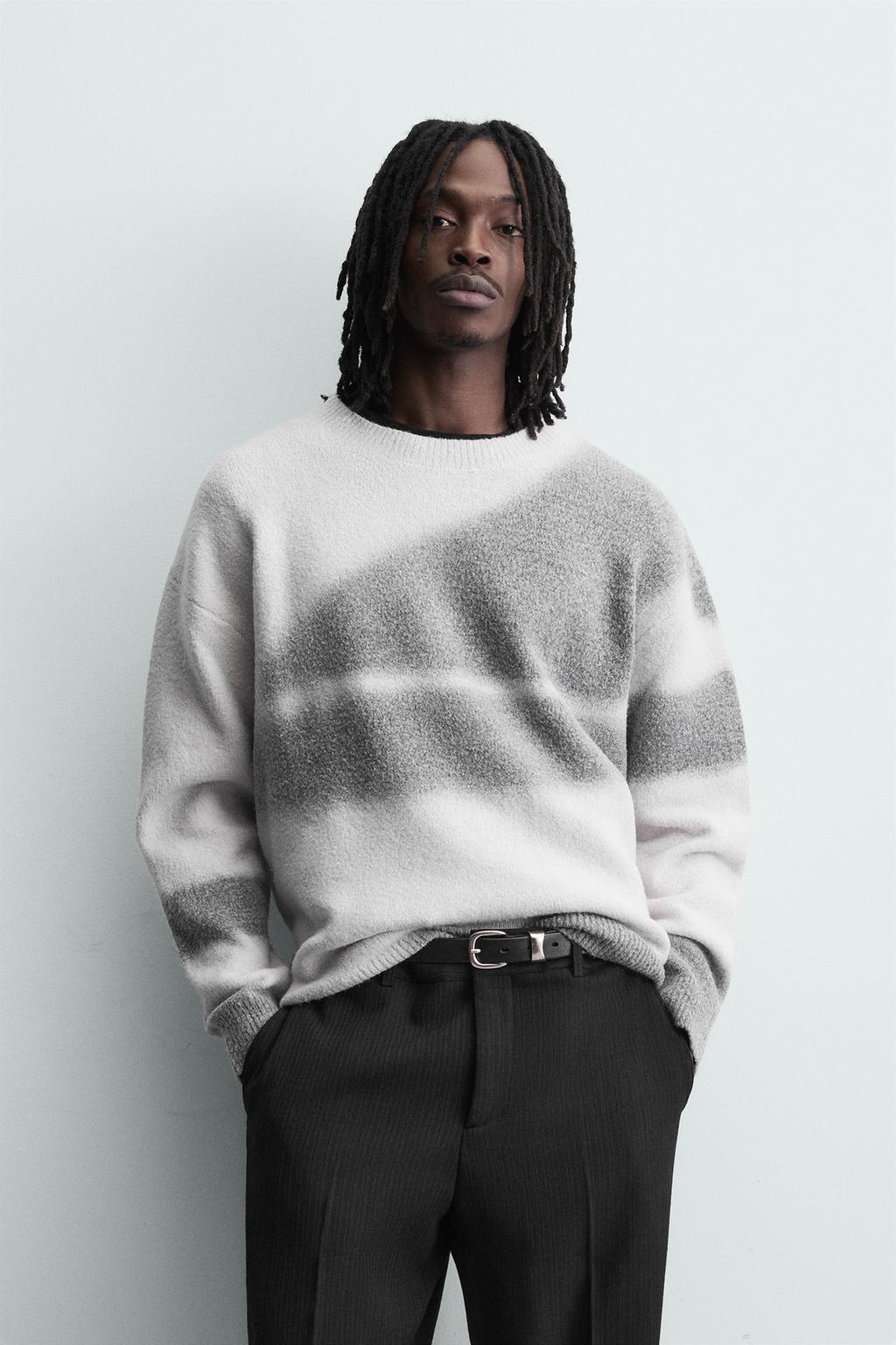 ДЖЕМПЕР С ПРИНТОМ «ЭФФЕКТ СПРЕЯ»