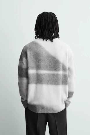 Джемпер с принтом «эффект спрея»- Заказать в России