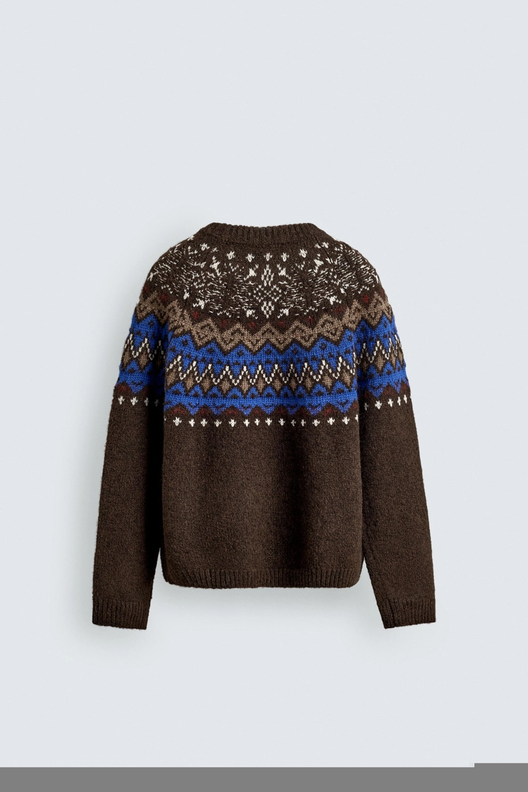 Джемпер с жаккардовым узором fairisle