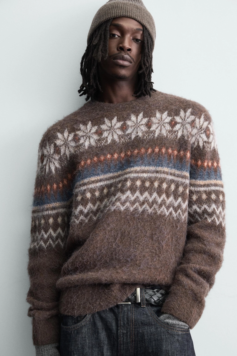 Джемпер с жаккардовым узором fairisle