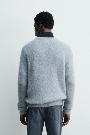 Джемпер из смеси волокон альпаки- Заказать в России