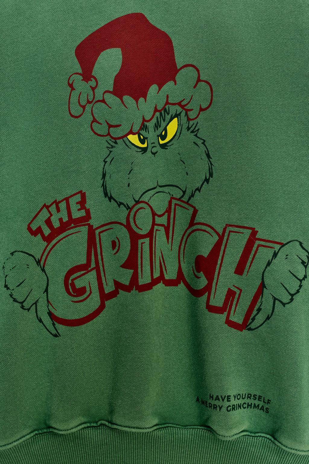 ТОЛСТОВКА GRINCH™ CHRISTMAS С ЭФФЕКТОМ ПОТЕРТОСТИ