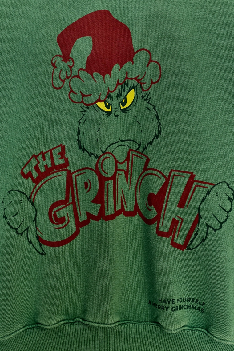 Свитшот grinch™ christmas с эффектом потертости