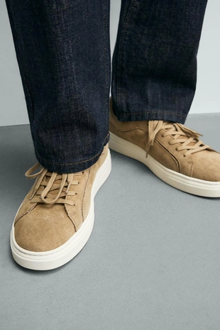 Кожаные кроссовки- Заказать в России