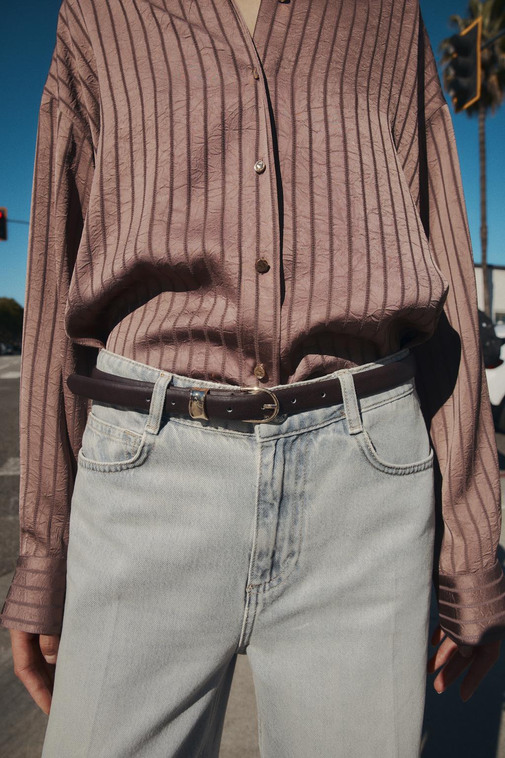 ДЖИНСЫ Z1975 WIDE LEG С ВЫСОКОЙ ПОСАДКОЙ И РЕМНЕМ