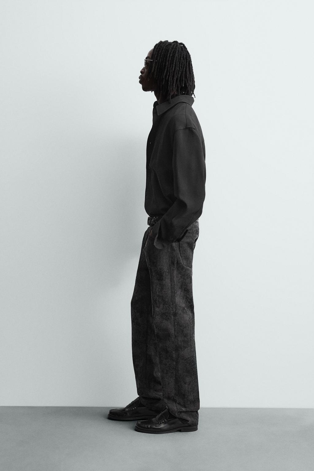 ДЖИНСЫ STRAIGHT FIT ЖАККАРД С АБСТРАКТНЫМ УЗОРОМ