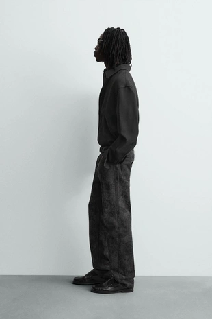 Джинсы STRAIGHT FIT жаккард с абстрактным узором- Заказать в России