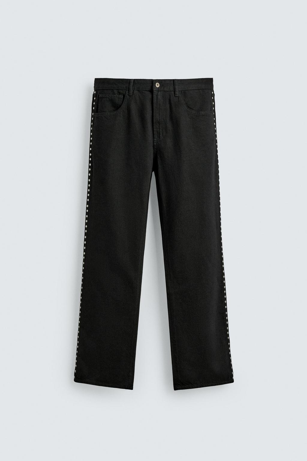 ДЖИНСЫ FLARE FIT С ЗАКЛЕПКАМИ