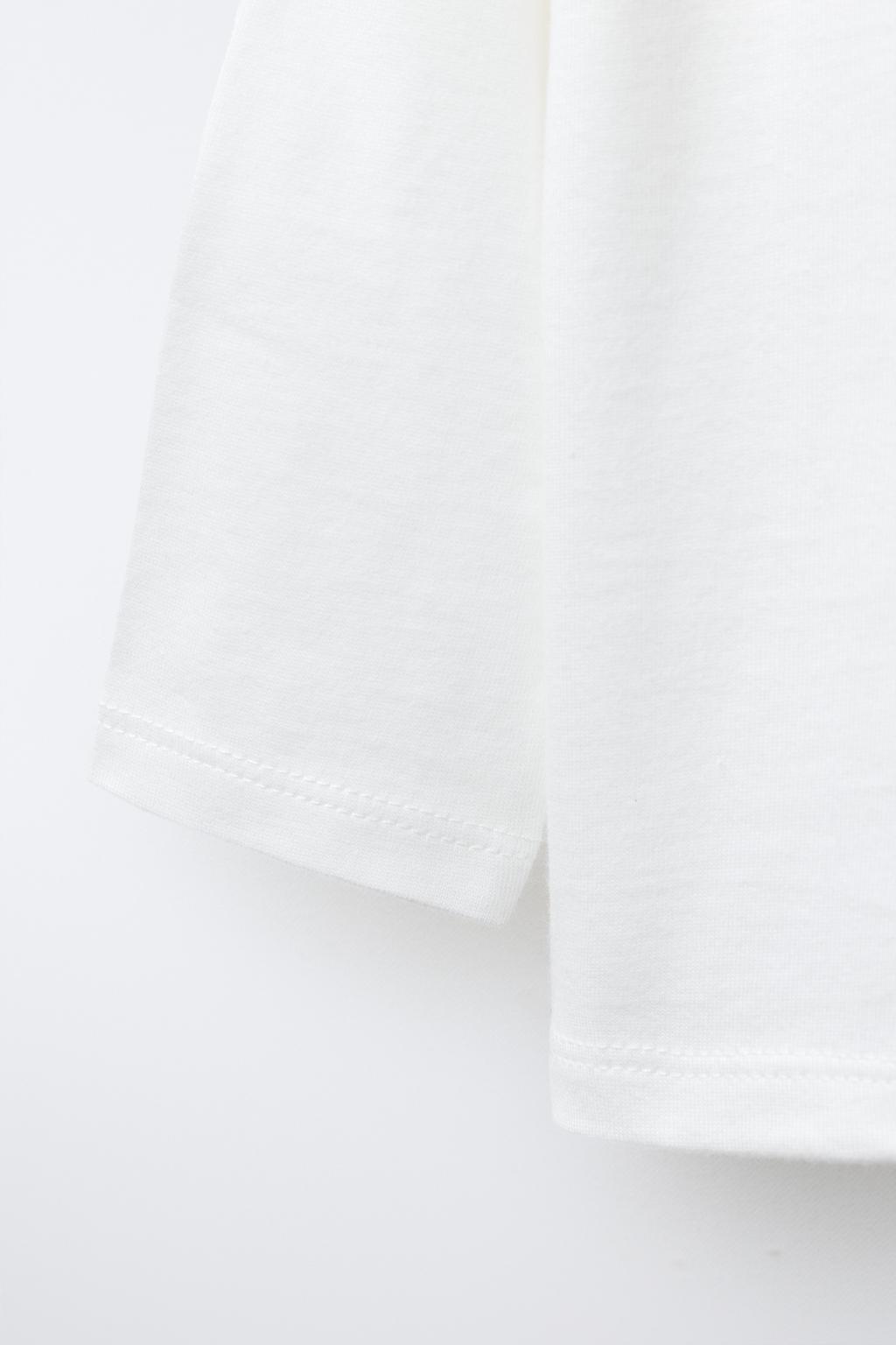 ФУТБОЛКА С АППЛИКАЦИЕЙ МЕДВЕДЕЙ ИЗ МАХРОВОЙ ТКАНИ