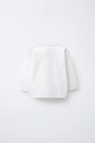 Футболка с аппликацией медведей из махровой ткани- Заказать в России