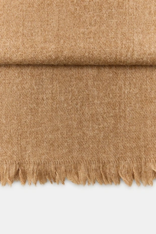 Однотонный шарф с шерстью- Заказать в России