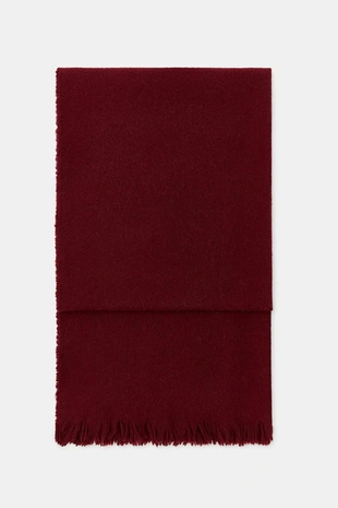 Однотонный шарф с шерстью- Заказать в России