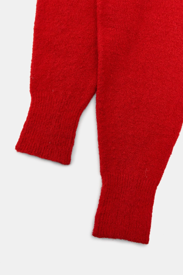 Однотонный снуд с манжетами