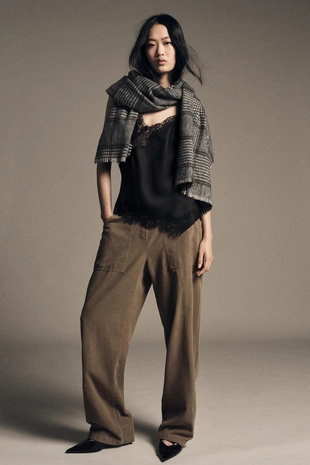 Шарф в клетку- Заказать в России