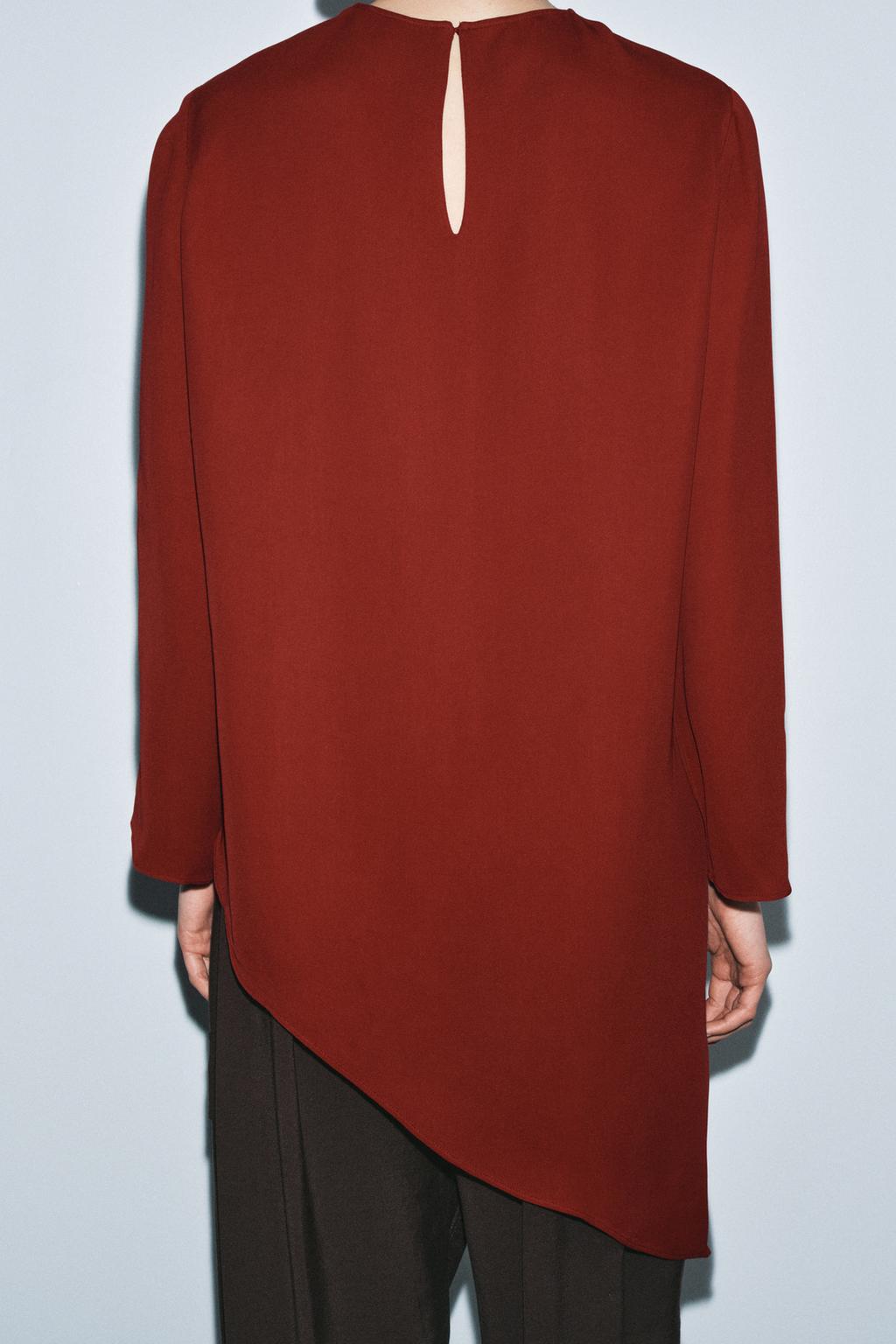 АСИММЕТРИЧНЫЙ СТРУЯЩИЙСЯ ТОП ИЗ КОЛЛЕКЦИИ ZW