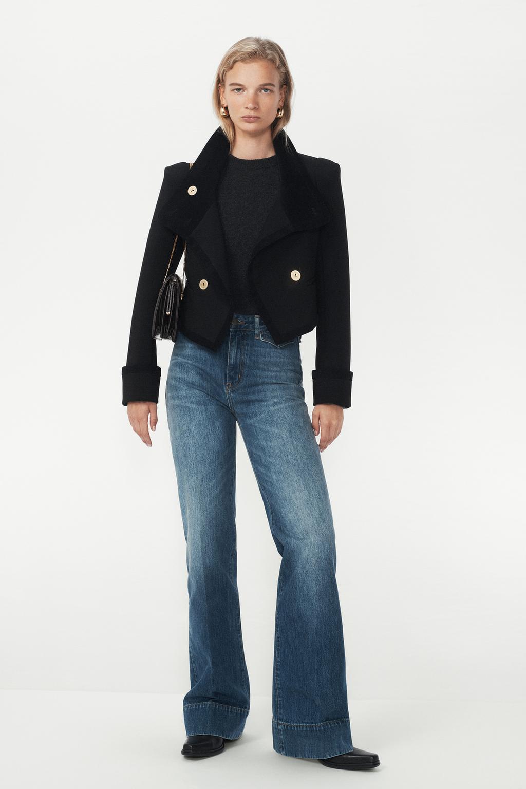 КОРОТКАЯ КУРТКА НА ПУГОВИЦАХ — THE ITEM ZARA WOMAN