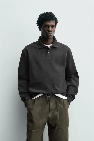 Поло REGULAR FIT с рельефным узором