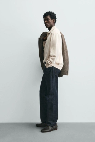 Поло REGULAR FIT с рельефным узором- Заказать в России