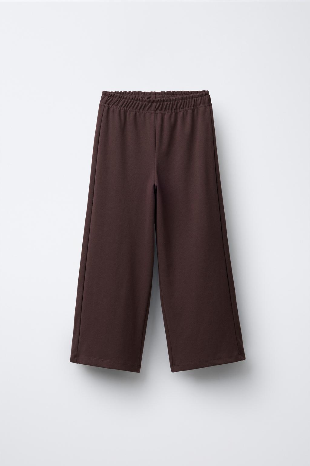 КОМПЛЕКТ ИЗ ТОЛСТОВКИ И БРЮК WIDE LEG ИЗ ТКАНИ ИНТЕРЛОК