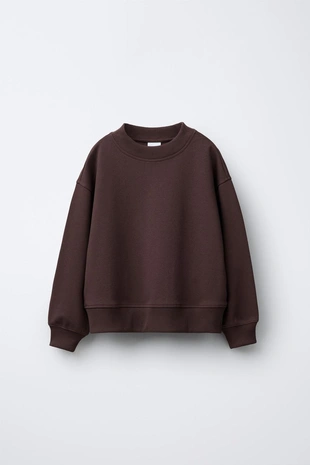 Комплект из толстовки и брюк WIDE LEG из ткани интерлок