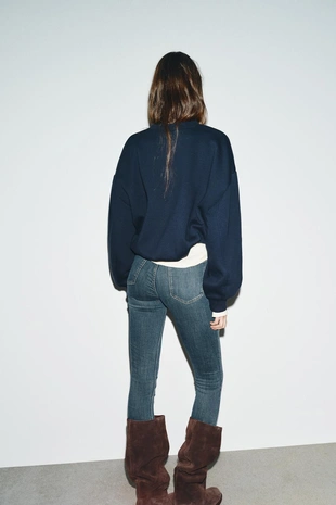 Джинсы TRF SKINNY с высокой посадкой- Заказать в России