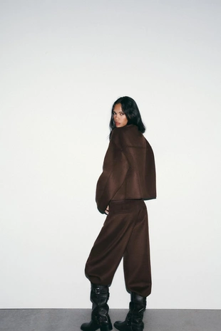 Мягкая куртка с запахом- Заказать в России