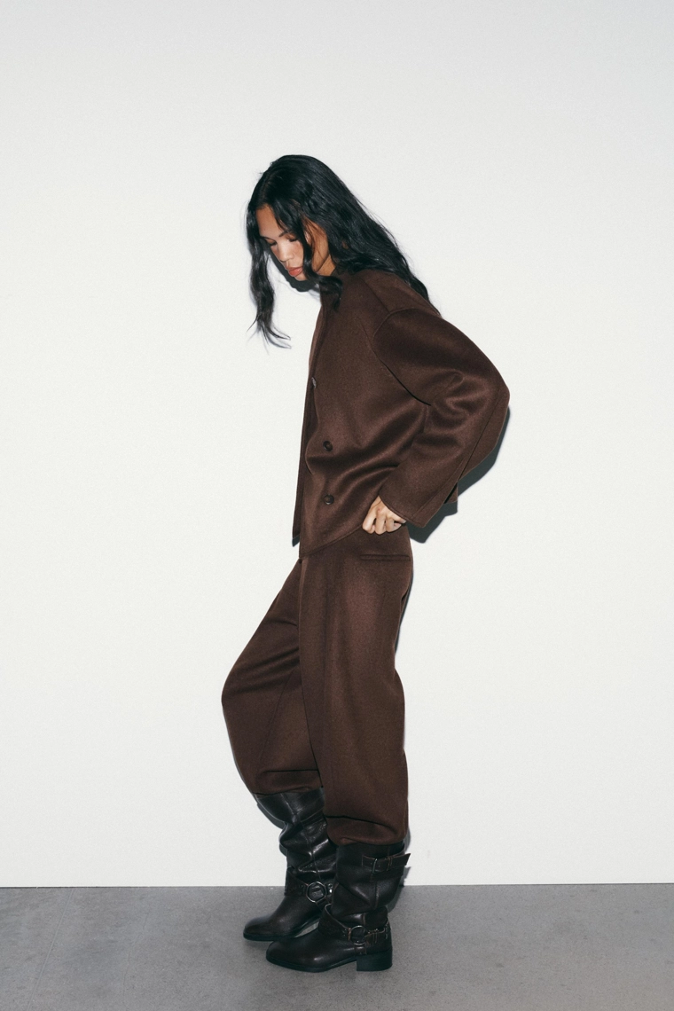 Мягкая куртка с перекрестным застежкой