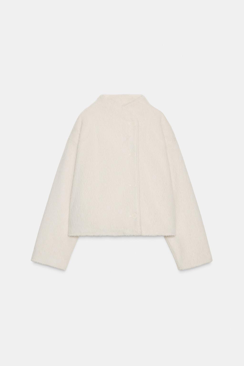 КУРТКА ИЗ ИСКУССТВЕННОГО МЕХА С ЗАПАХОМ