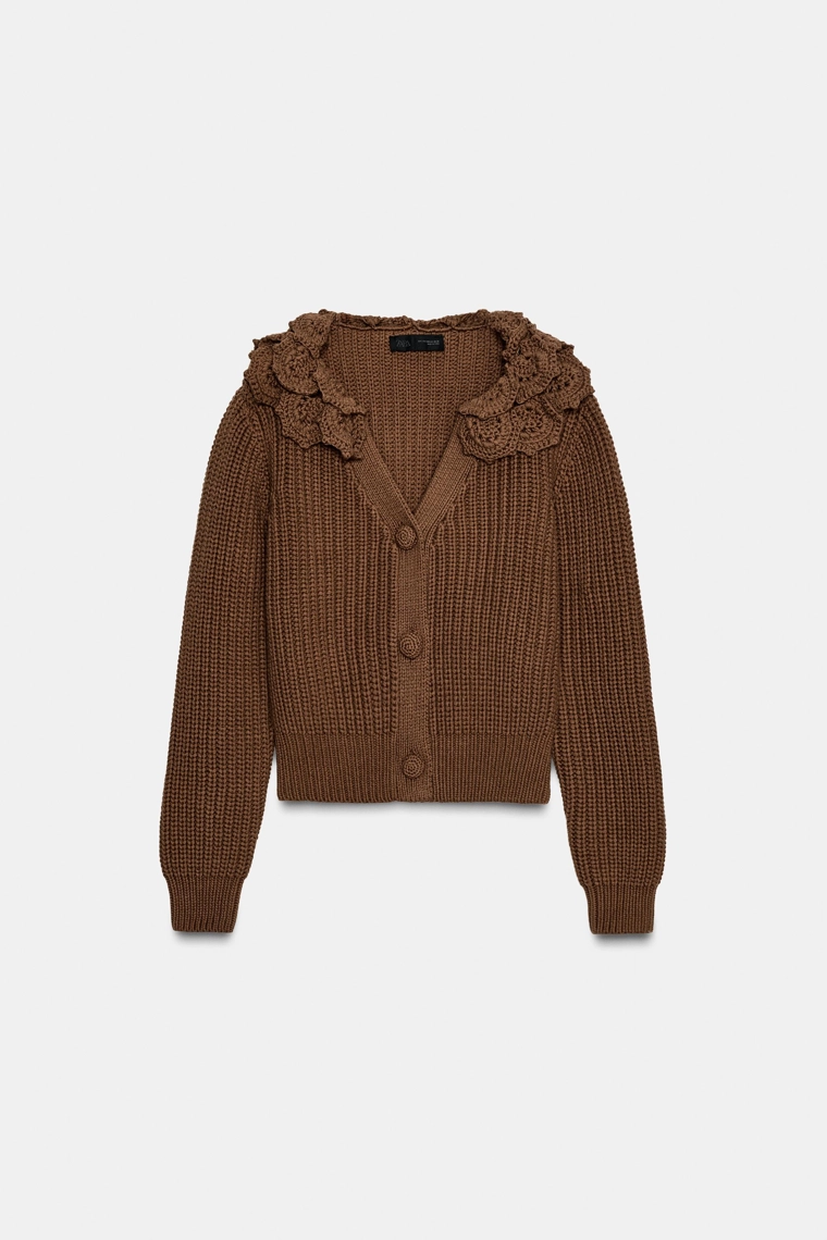 Кардиган с цветочным узором