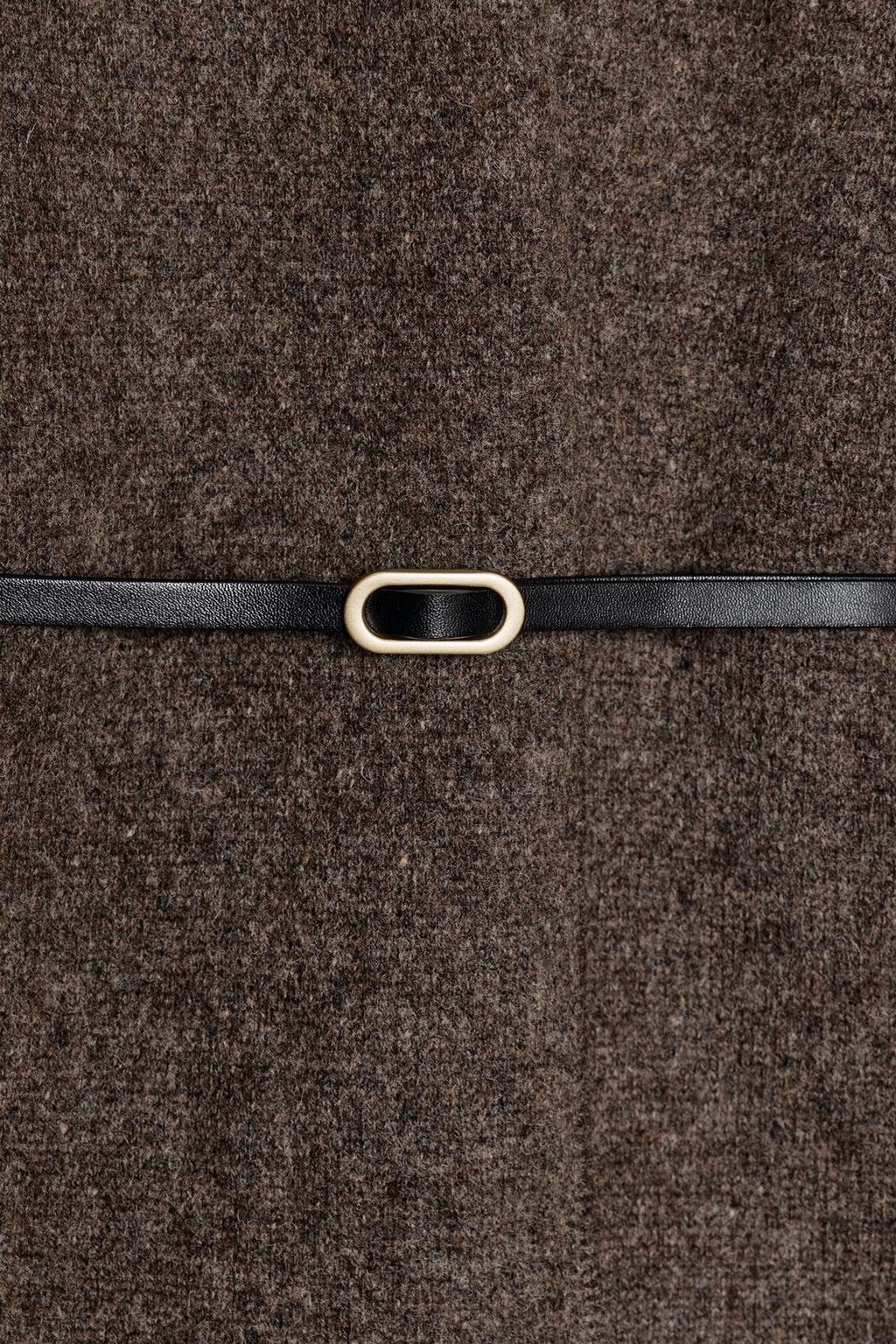 КАРДИГАН ИЗ 100% ШЕРСТИ С РЕМНЕМ