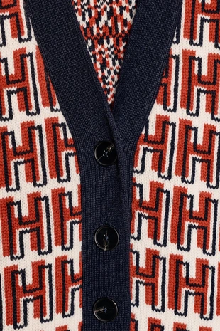 Кардиган оверсайз с вязаным узором HOME ALONE ™- Заказать в России