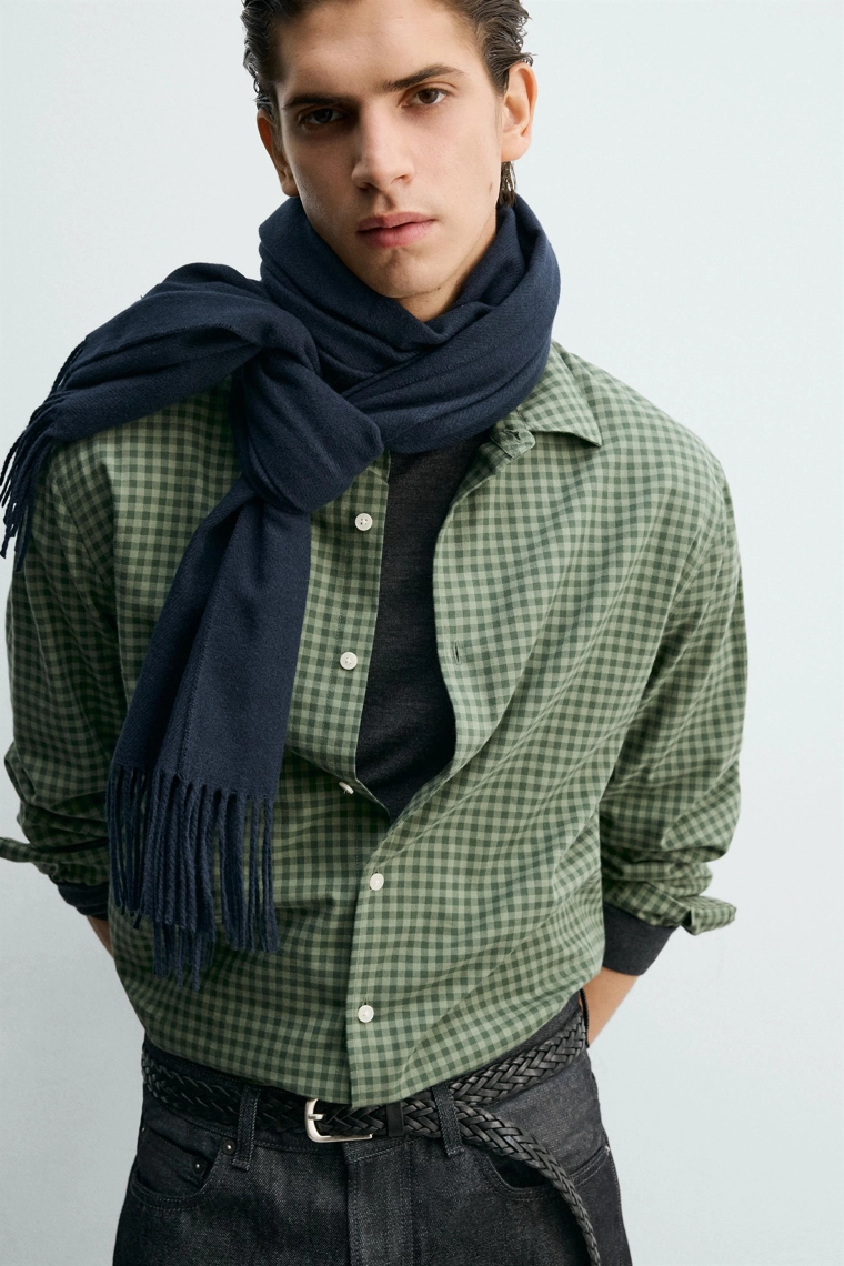 Рубашка в клетку с расслабленной посадкой