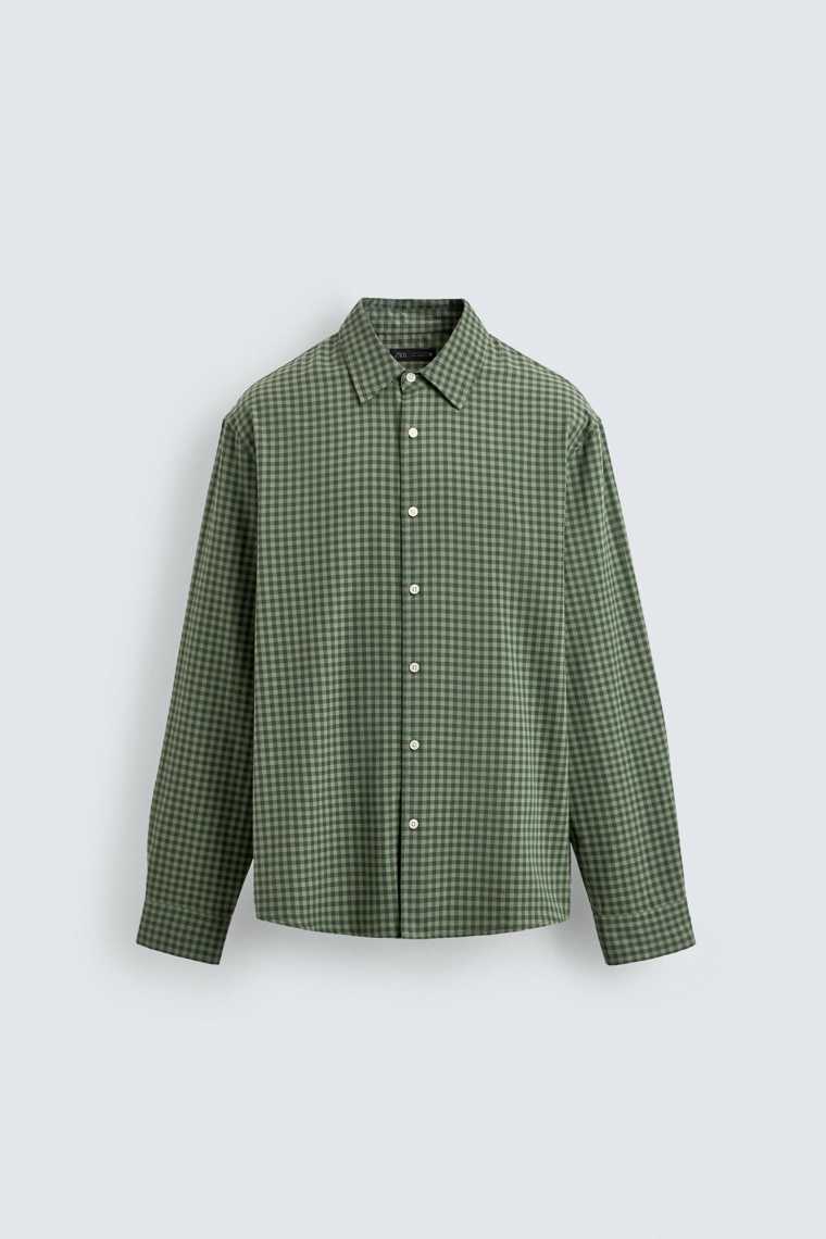 Рубашка в клетку с расслабленной посадкой