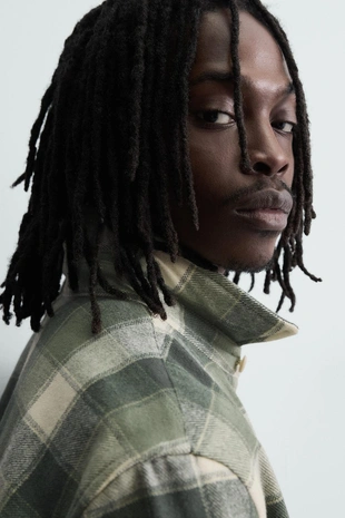 Фланелевая рубашка в клетку- Заказать в России