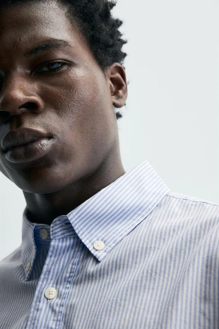 Рубашка орнамент оксфорд- Заказать в России