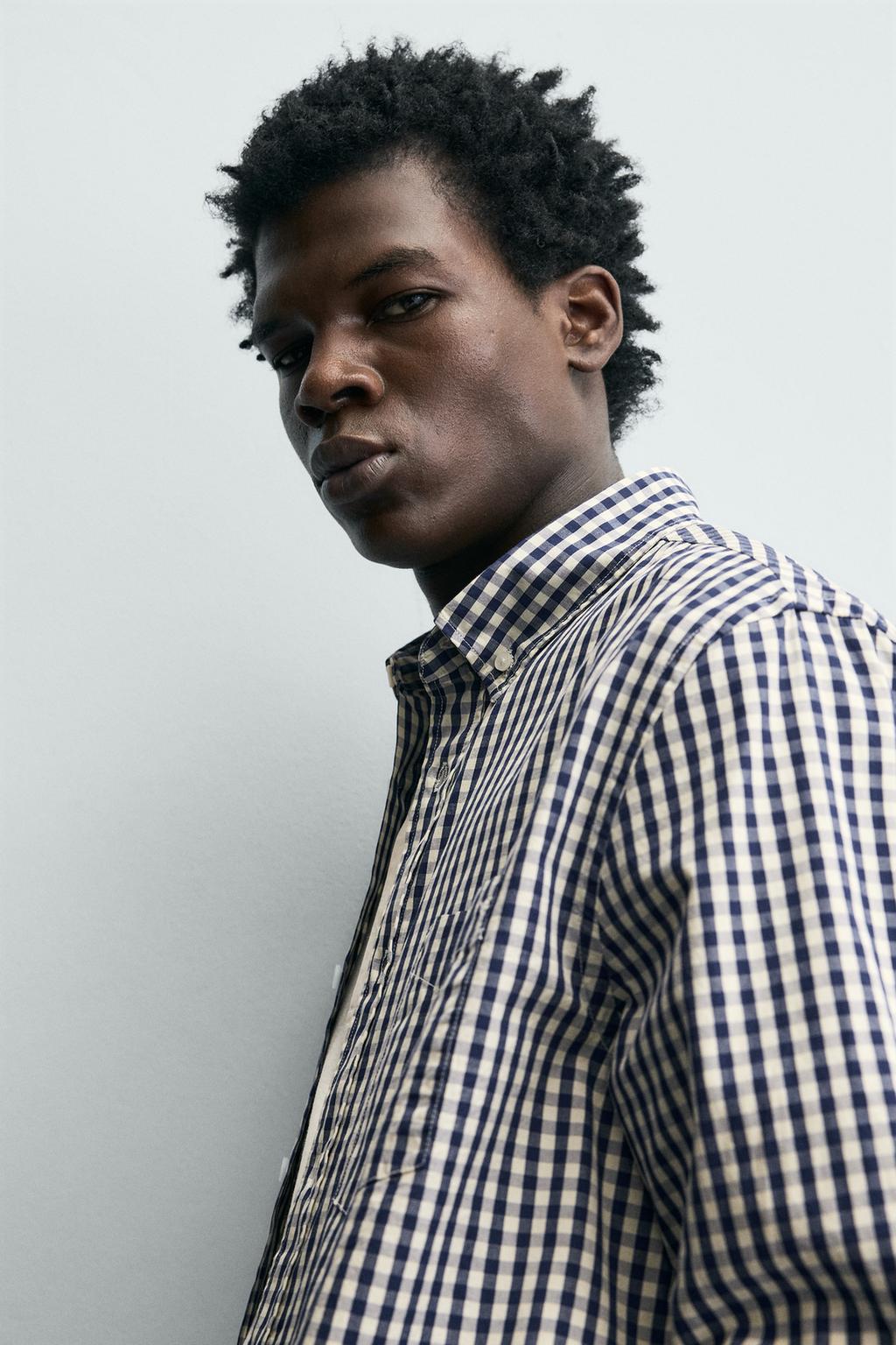 РУБАШКА В КЛЕТКУ С КАРМАНОМ