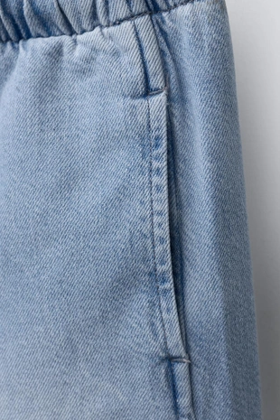 Джинсы WIDE LEG со шнурками- Заказать в России