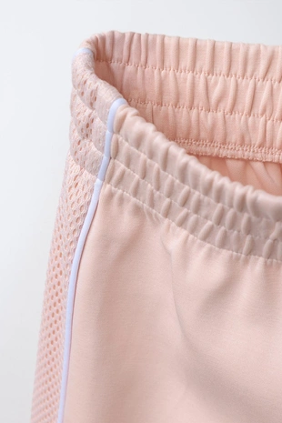 Pink | 2236/614/620 - Zara Брюки прямого кроя с боковыми вставками из сетки