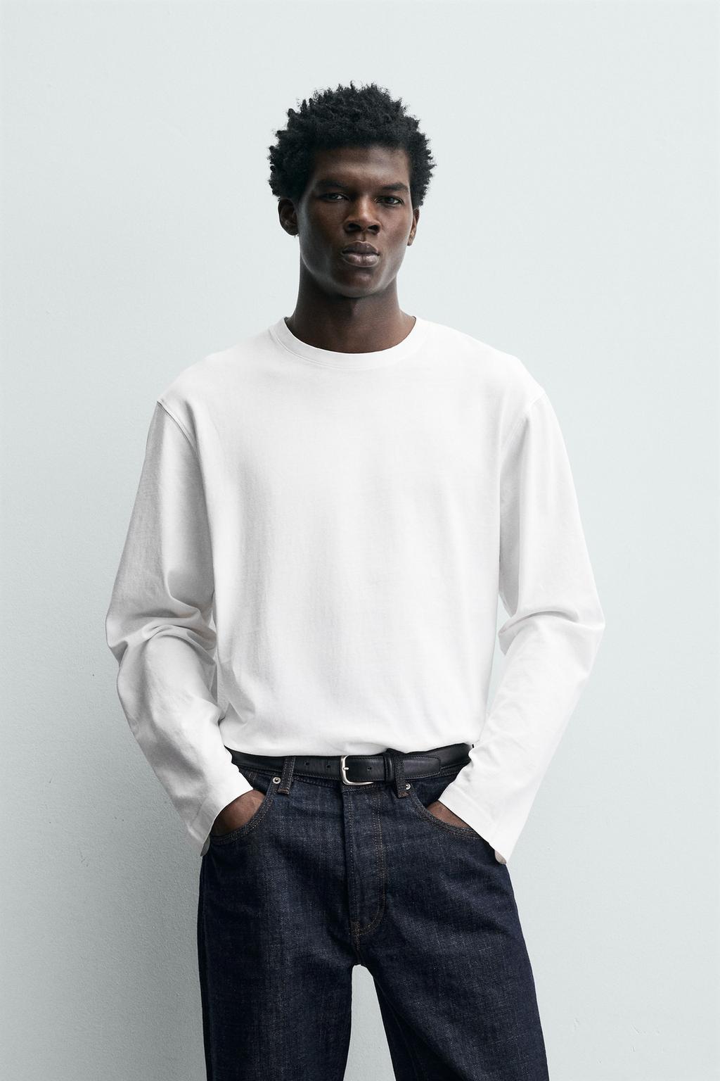 ФУТБОЛКА С ДЛИННЫМИ РУКАВАМИ КЛАССИЧЕСКОГО КРОЯ