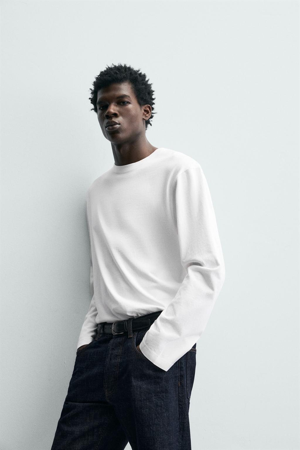 ФУТБОЛКА С ДЛИННЫМИ РУКАВАМИ КЛАССИЧЕСКОГО КРОЯ