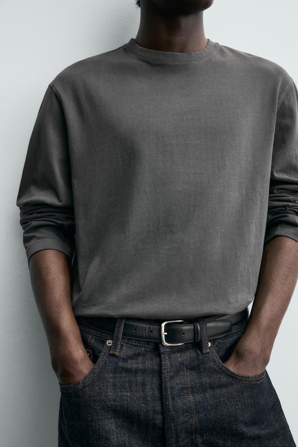 ФУТБОЛКА С ДЛИННЫМИ РУКАВАМИ КЛАССИЧЕСКОГО КРОЯ