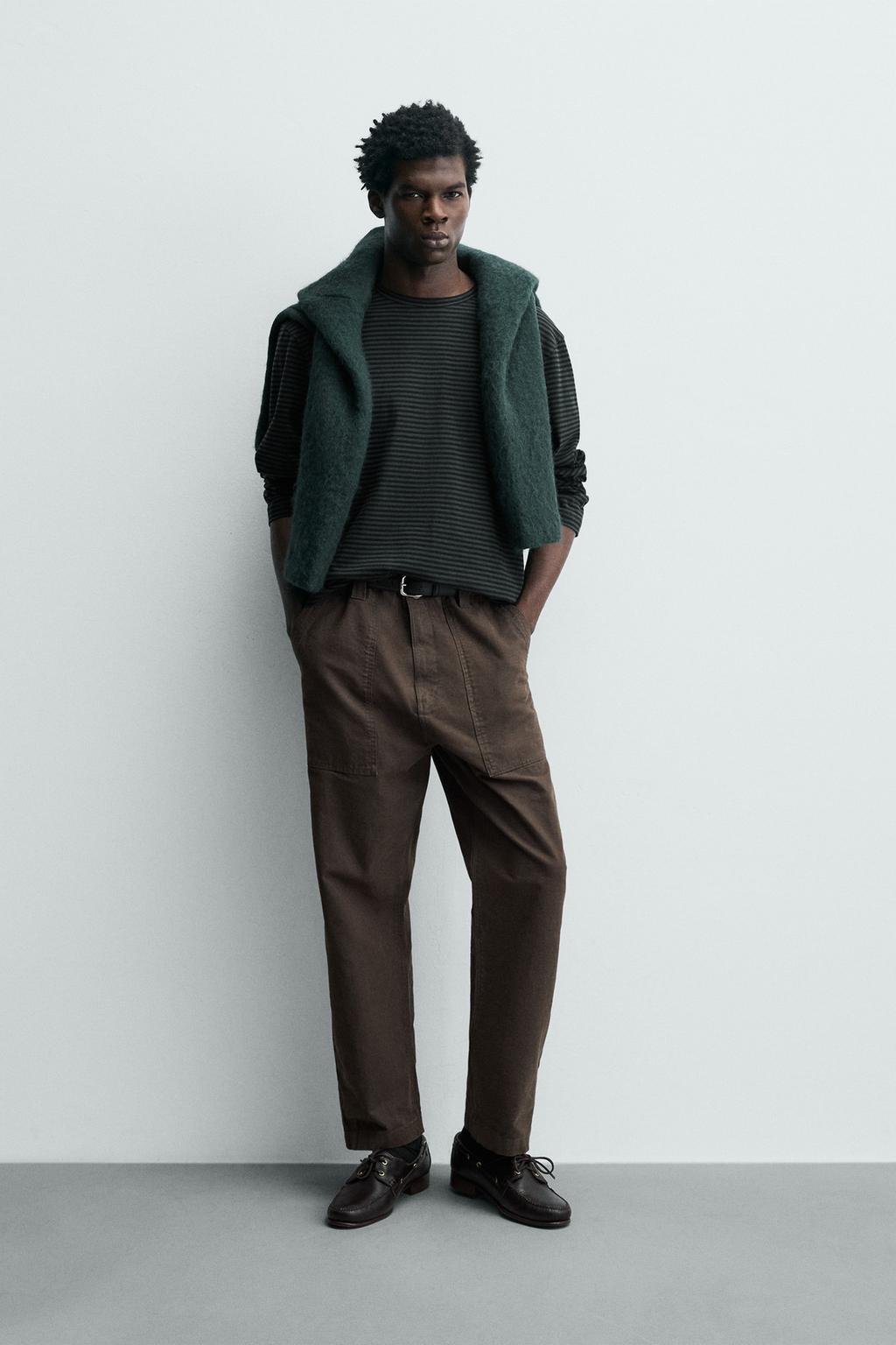 ХЛОПКОВАЯ ФУТБОЛКА В ПОЛОСКУ С ЭФФЕКТОМ ПОТЕРТОСТИ