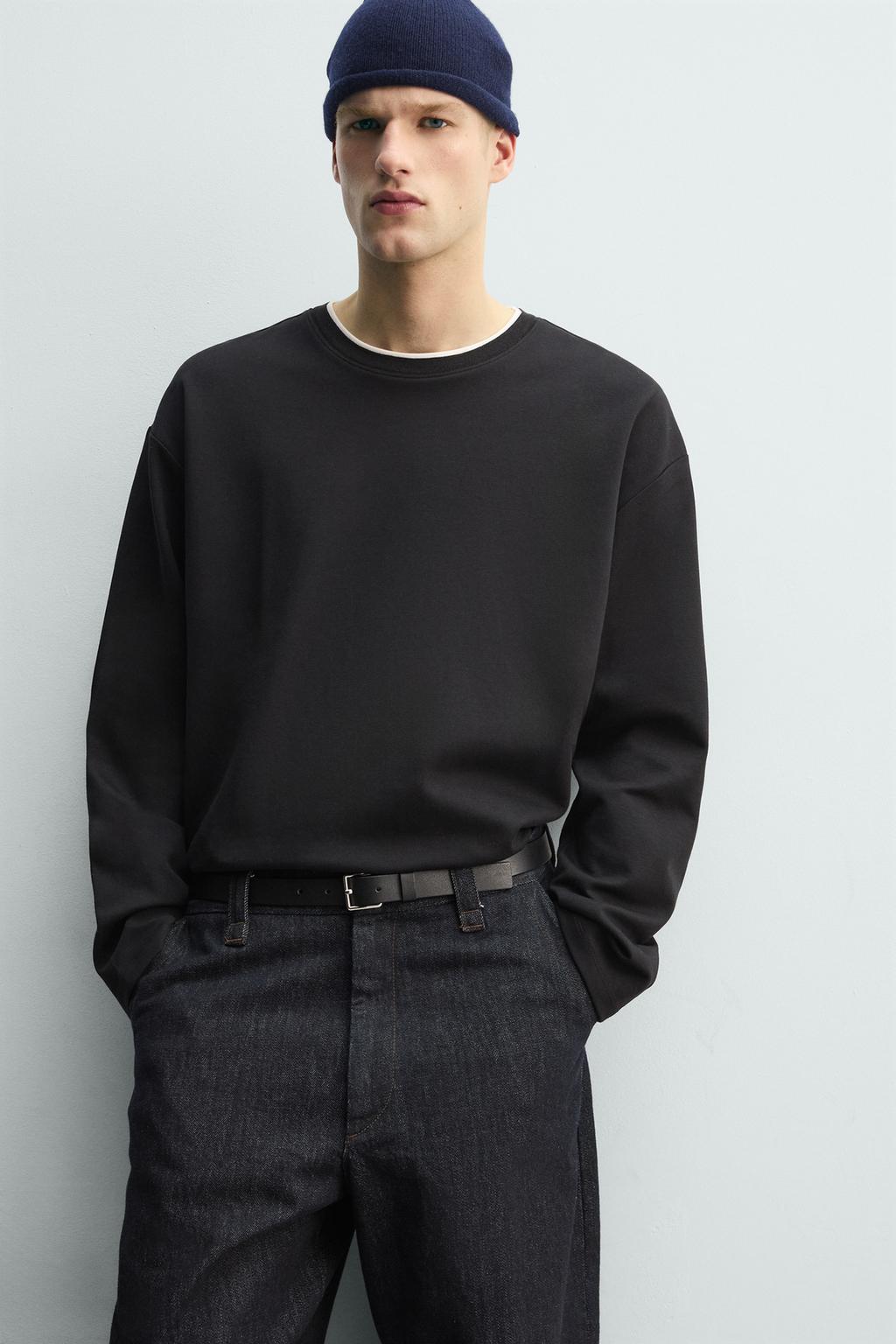 ФУТБОЛКА С КОНТРАСТНОЙ ДВОЙНОЙ ОТДЕЛКОЙ