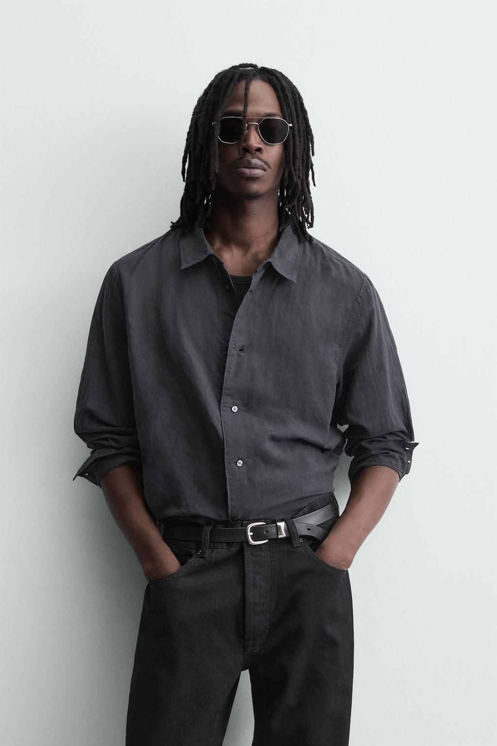 РУБАШКА ИЗ МЯГКОГО ДЕНИМА