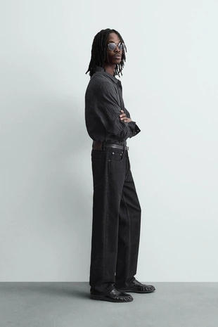 Рубашка из мягкого денима- Заказать в России