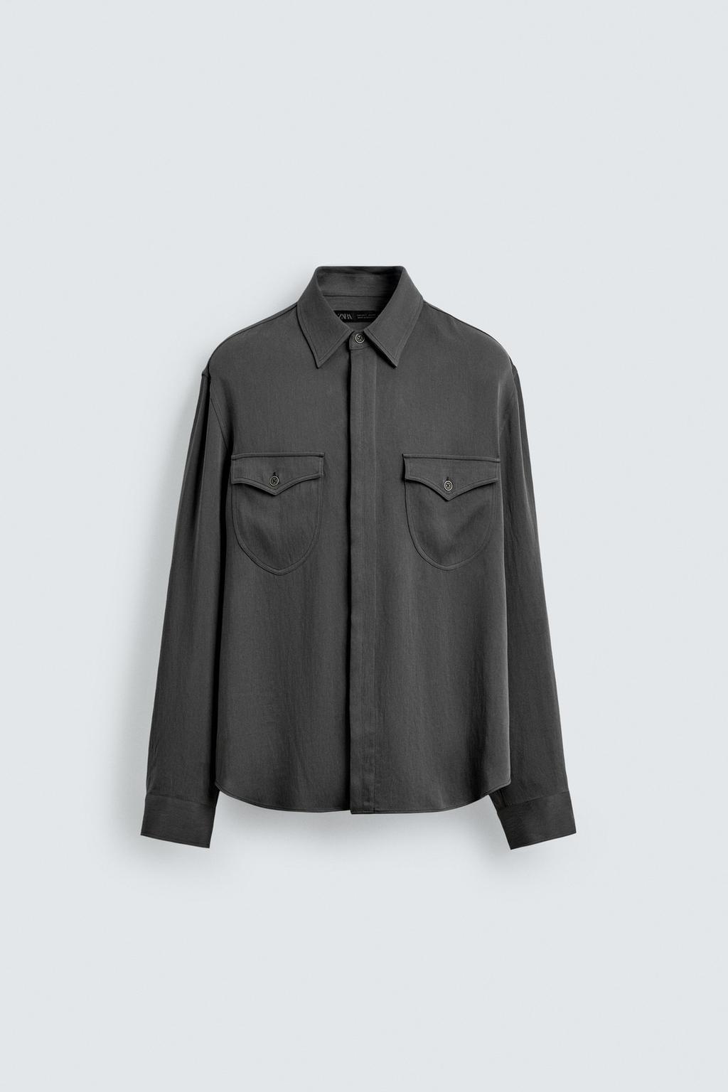 СВОБОДНАЯ РУБАШКА С КАРМАНАМИ