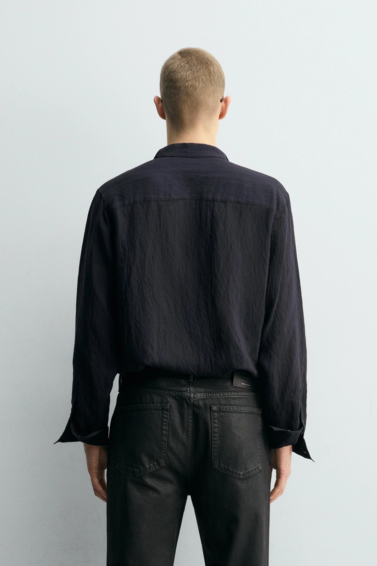 Рубашка с завязкой из плавного материала